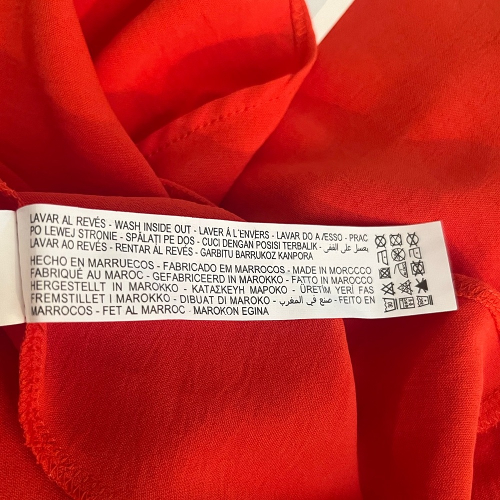 Zara Red Ruffles Long Dress - Picture 13 of 14